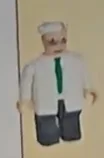 Figure, AA: Agent Sharpe, labcoat, black pants, white hair