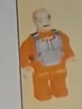 Figure, AA: Agent Hazard, orange jumpsuit, gray vest, bald