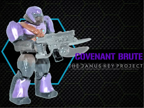 Figure, Halo: Covenant Brute in Multicolored