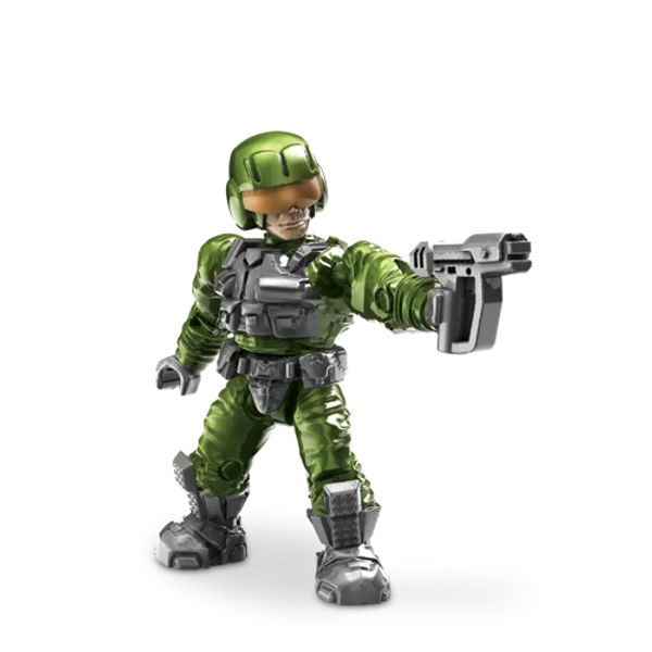 Figure, Halo: UNSC Pilot, green uniform, black boots & gloves