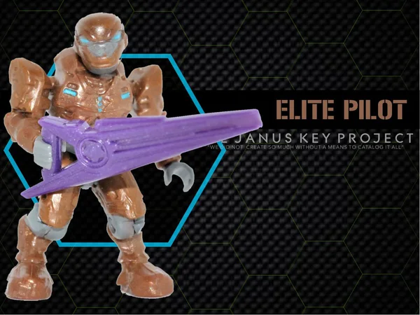 Figure, Halo: Covenant Elite Pilot, gold