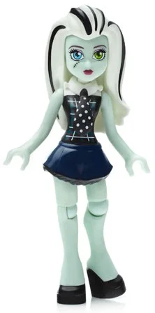 Figure, Monster High: Franke Stein with polka dot tie