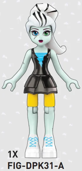 Figure, Monster High: Frankie Stein hair up with gym uniform