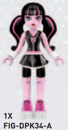Figure, Monster High: Draculaura in Monster High uniform