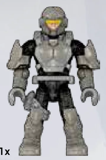 Figure, Halo: UNSC Marine Gray in Multicolored