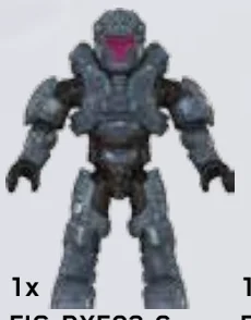 Figure, Halo: Spartan Warmaster Gray in Multicolored