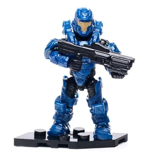 Figure, Halo: Spartan Defender, Metallic Blue in Multicolored