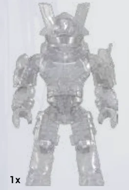 Figure, Halo: Brute Captain, Transparent in Clear (Translucent)
