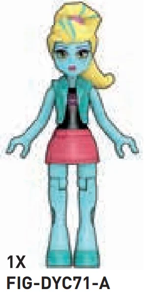 Figure, Monster High: Lagoona Blue in black one-piece swimsuit