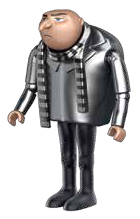 Figure, DM: Dru, wearing black and gray scarf