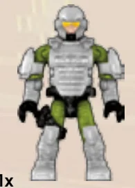 Figure, Halo: UNSC Marine Green with White Armor