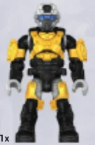 Figure, Halo: Black with Yellow Armor in Multicolored