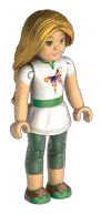 Figure, American Girl: Lea in white smock with butterfly print