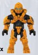 Figure, Halo: Spartan Hunter, Orange in Multicolored
