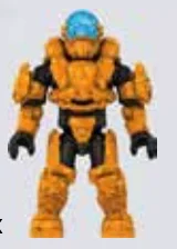 Figure, Halo: Spartan Vector, Orange in Multicolored