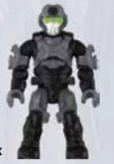 Figure, Halo: ONI Operator, Dark Gray in Multicolored