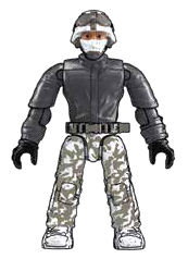Figure, CoD: arctic attire, arctic camo pants, black gloves