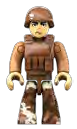 Figure, World Builders: soldier, pale skin, tan fatigues