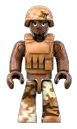 Figure, World Builders: soldier, dark skin, tan fatigues