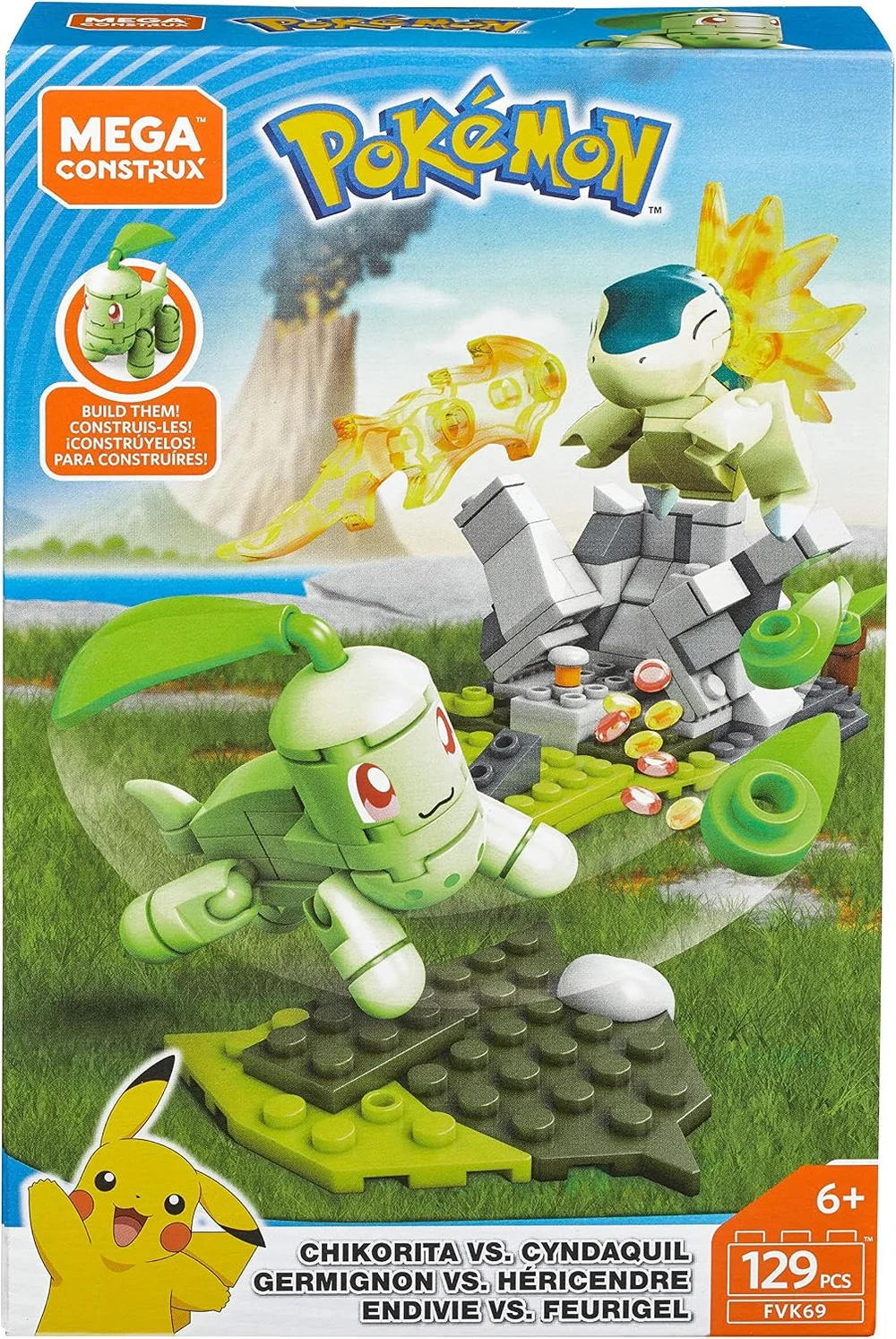 Original packaging for FVK69 Chikorita vs. Cyndaquil