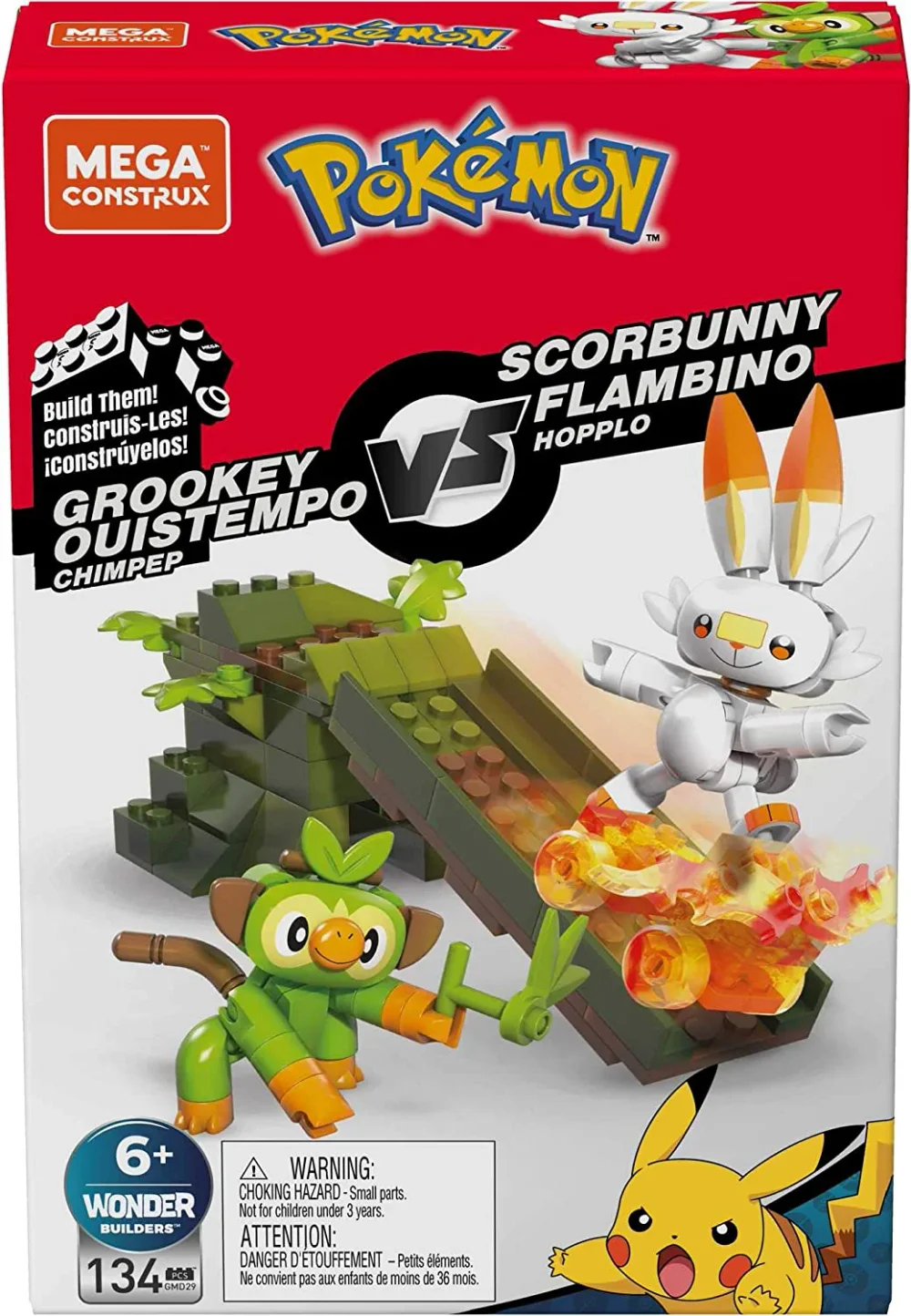 Original packaging for GMD29 Grookey vs Scorbunny