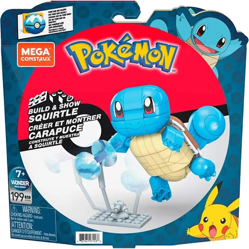 Original packaging for GYH00 Pokémon Build and Show Squirtle