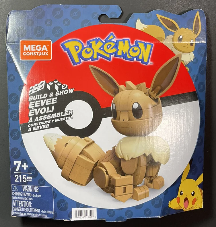 Original packaging for HDL84 Pokémon Build & Show Eevee