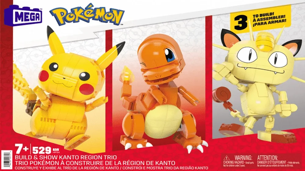 Original packaging for HPF94 Pokémon Build & Show Kanto Region Trio