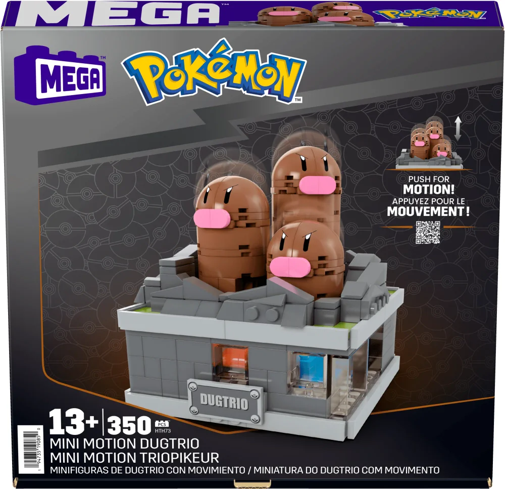 Original packaging for HTH73 Mini Motion Dugtrio