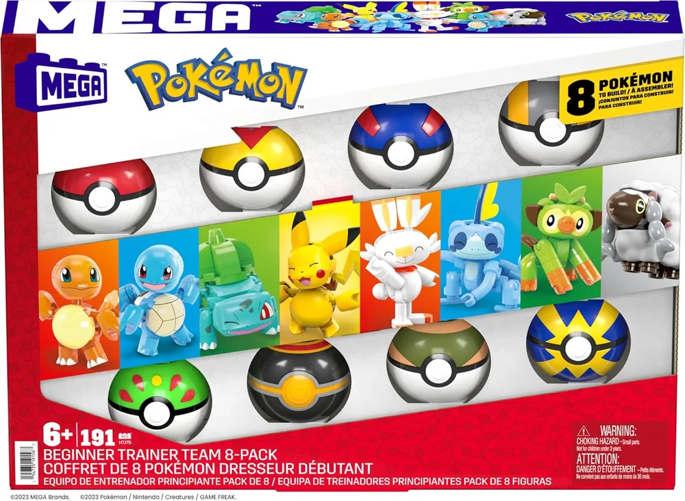 Original packaging for HTJ75 Pokémon Beginner Trainer Team 8-Pack