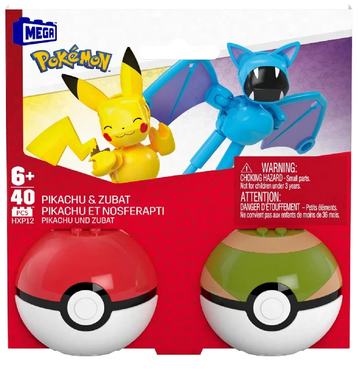 Original packaging for HXP12 Pokémon Pikachu & Zubat