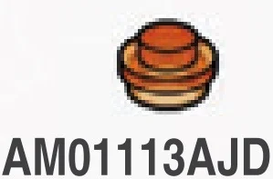 Plate Round 1 x 1 with Solid Stud in Orange, Reddish (Translucent)