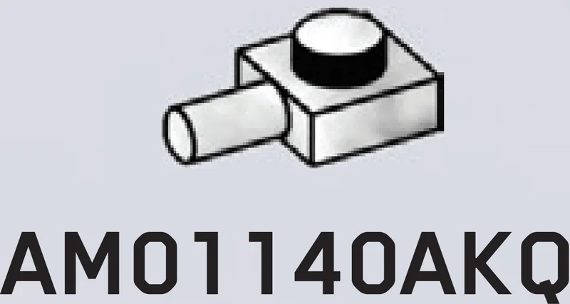 Plate Modified 1 x 1 with horizontal peg