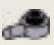 Plate 1 x 1 round with horizontal peg in Gray, Medium (Metallic)