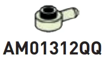 Plate 1 x 1 round with horizontal peg in Green (Glow in the Dark)