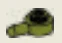 Plate 1 x 1 round with horizontal peg in Green, Apple