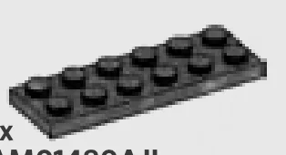 Plate 2 x 6 in Gray, Cool Dark (Flake)