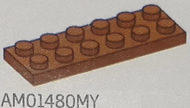 Plate 2 x 6 in Brown, Milk Chocolate