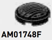 Tile 2 x 2 round grill in Black