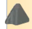 Scenery piece: rock 2 x 2 x 4, pointed top