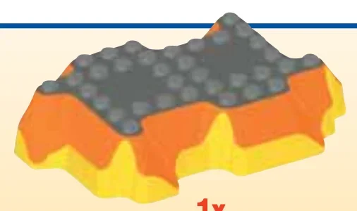Terrain: Base Plate 8 x 2 x 12, Lava Rock