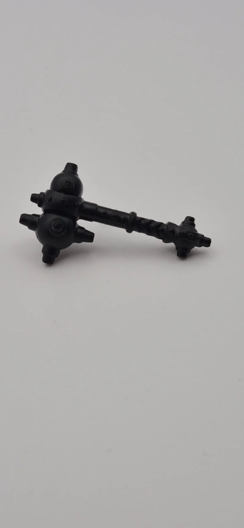 Weapon, Melee: mace, offset spiked head in Black