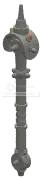 Weapon, Melee: spear, flanged with butt-spike in Gold, Pale