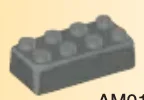 Brick 2 x 4 stone