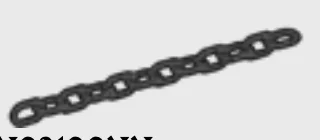Connector: chain, 12 links in Gray, Dark (Metallic)