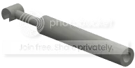 Connector: hydraulic socket (simulated) in Silver, Dull