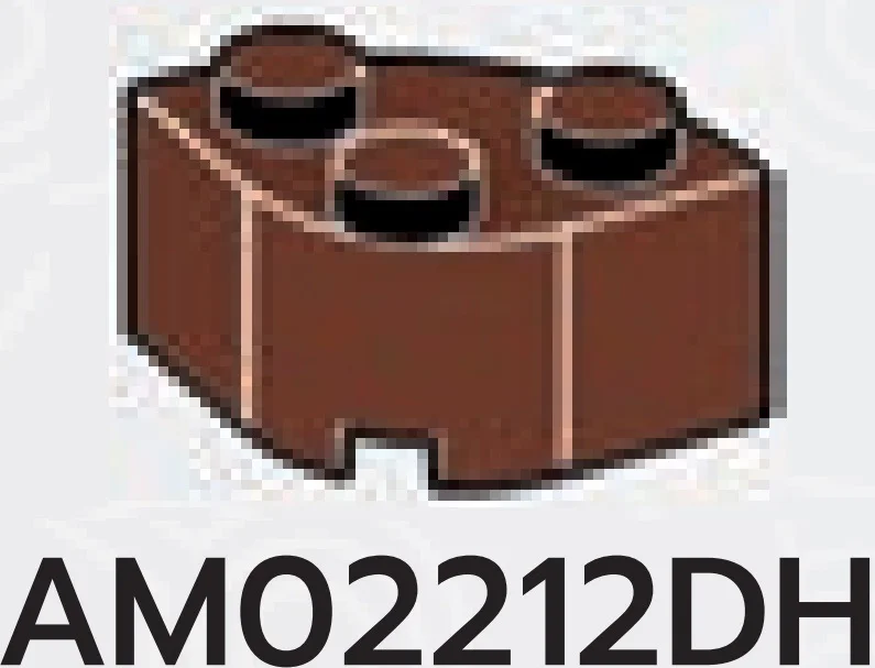 Brick 2 x 2 corner, double-round