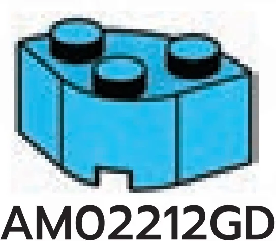 Brick 2 x 2 corner, double-round