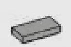 Tile 1 x 2 in Gray, Light Camo (Metallic)