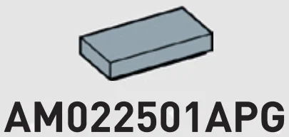 Tile 1 x 2 in Gray, Steel